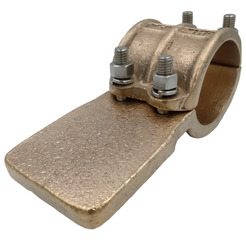 Conectores en TEE de bronce para tubo con derivación a superficie plana