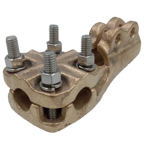 Conectores rectos/angulados & TEE de bronce para stud/ borne con derivación a un cable apernado